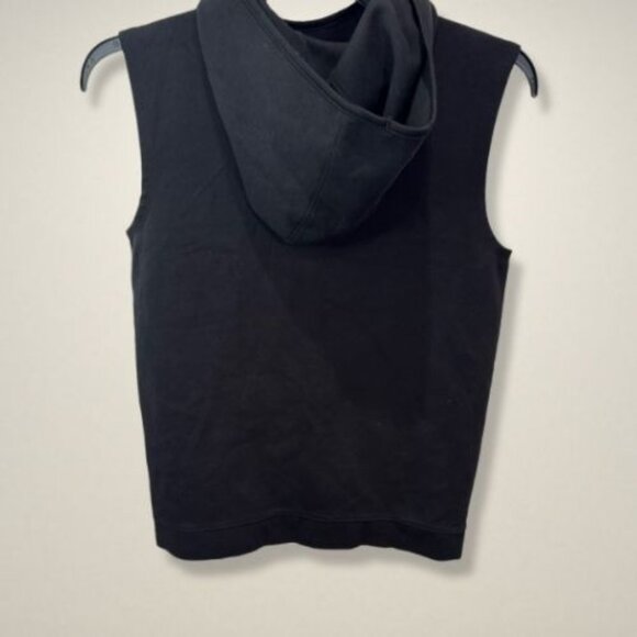 Old Navy Active Dynamic Fleece Sleeveless Hoodie Side Pockets Black Women's XL - Picture 2 of 7